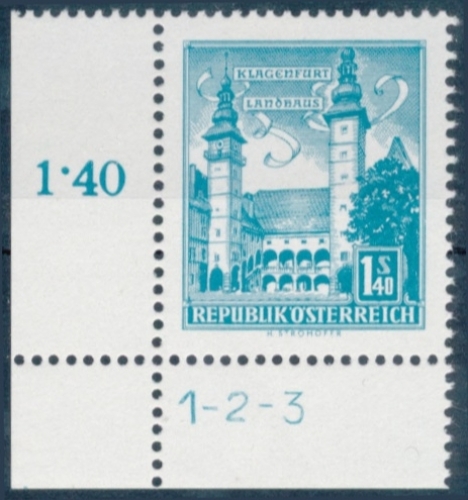 Briefmarke mit Symbolzahl(en)